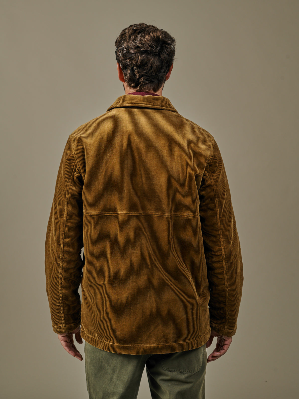 Aubin Tan Tothby Cord Car Coat | Cotton Jacket