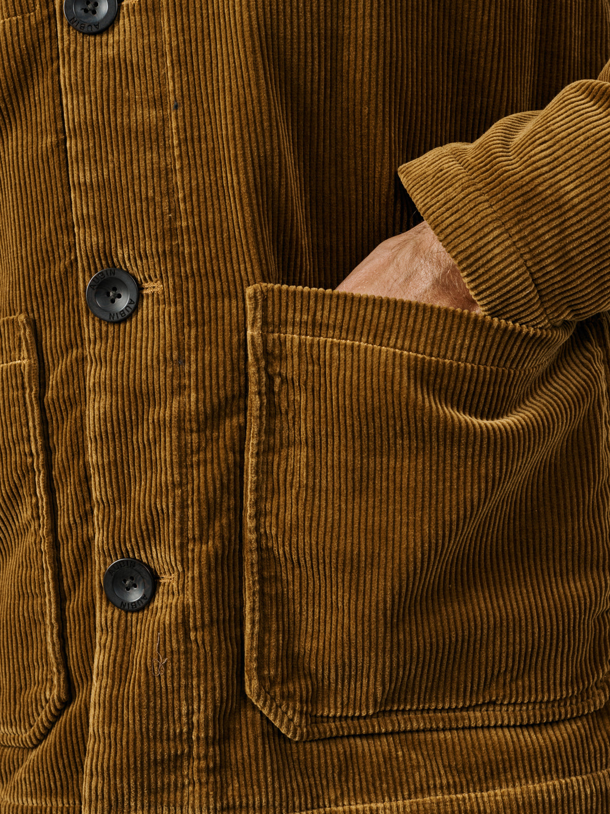 Aubin Tan Tothby Cord Car Coat | Cotton Jacket
