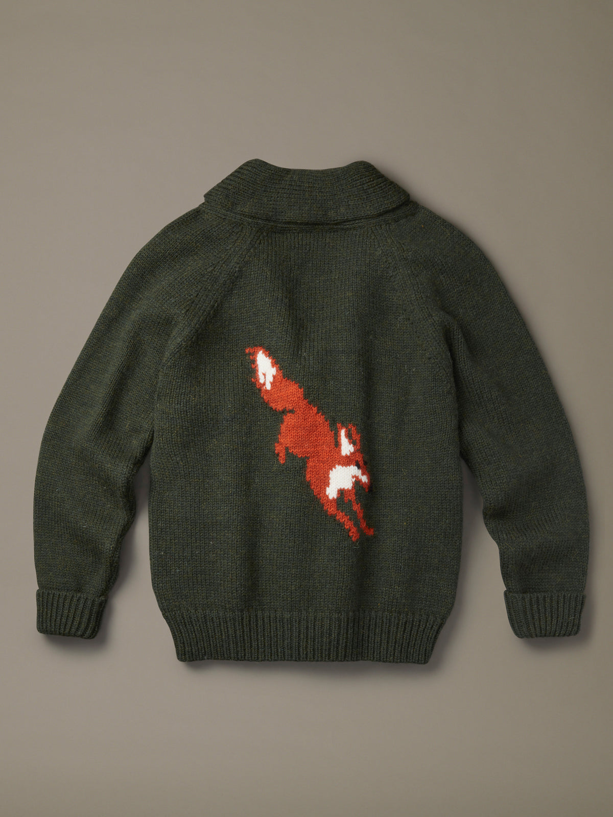 Aubin Khaki Fox Tod Fox Cardigan | Cardigan