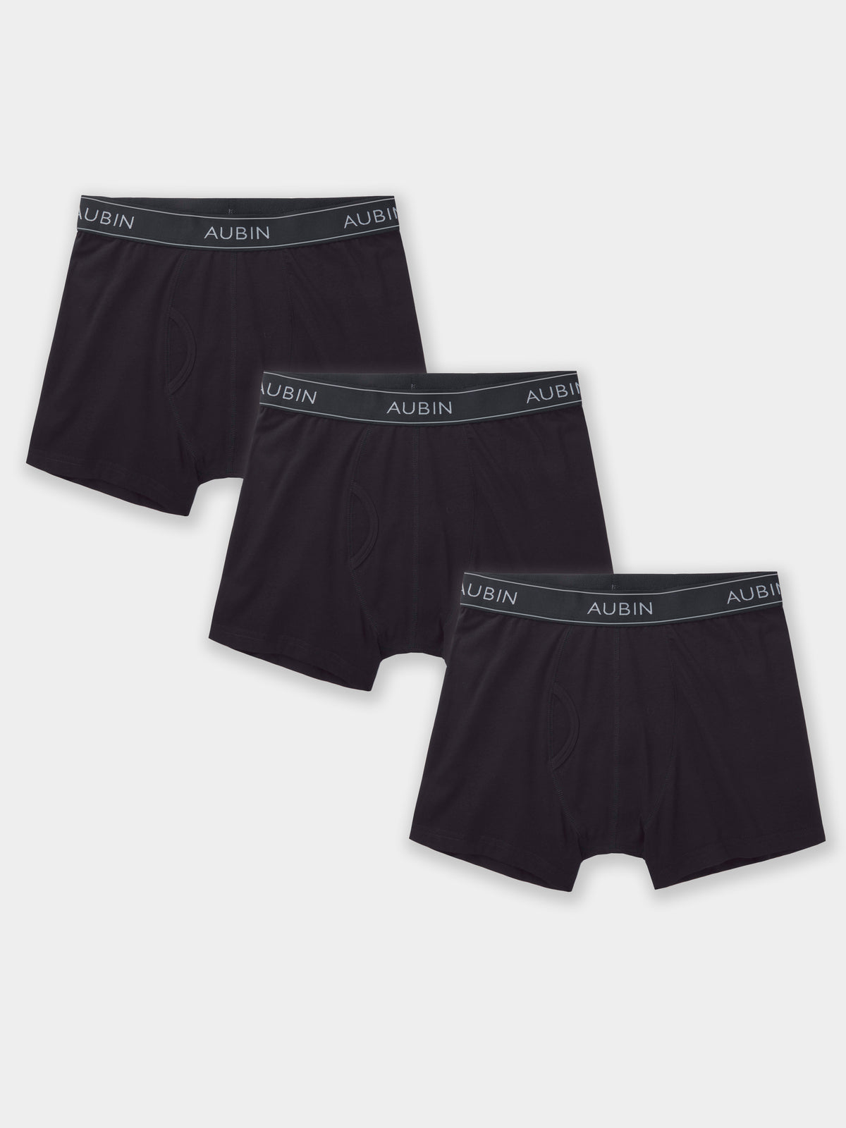 Aubin Black Fen Boxer 3 Pack | Underwear