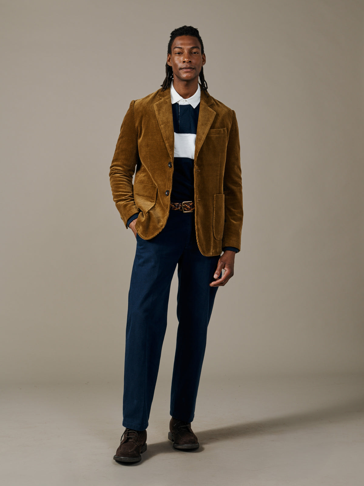 Aubin Tan Welton Washed Cord Blazer | Suit Blazers