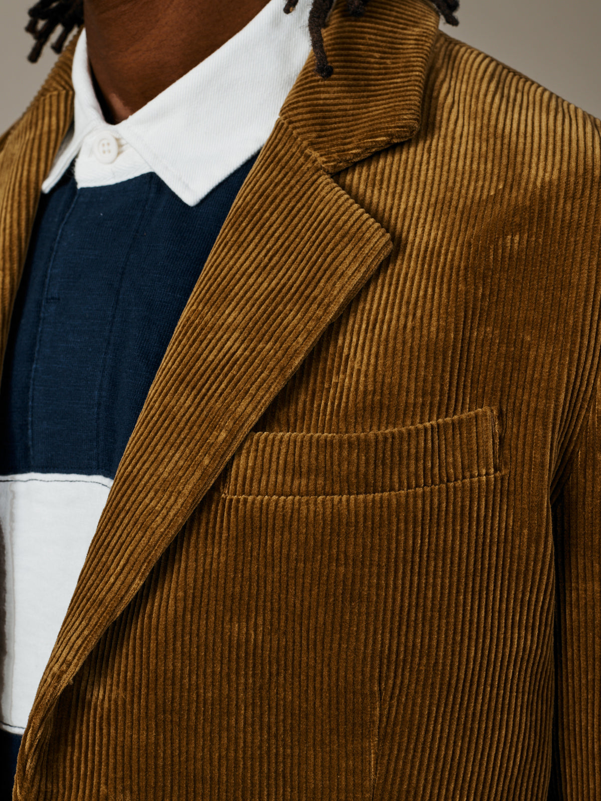 Aubin Tan Welton Washed Cord Blazer | Suit Blazers