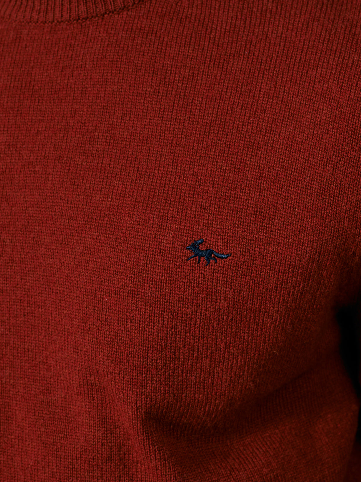 Aubin Red Westbourne Crew Neck Jumper | Crew Neck