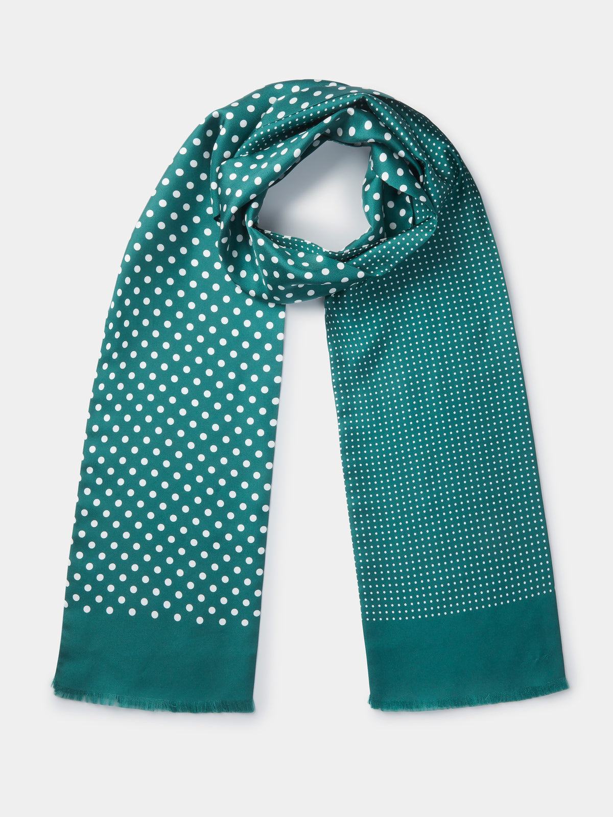 Aubin Green Polka Dot Wilerton Scarf | Scarf