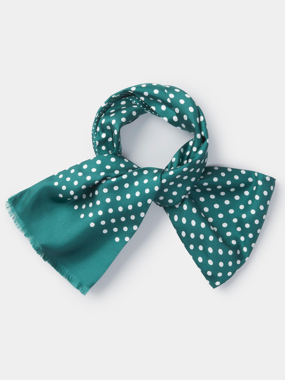 Aubin Green Polka Dot Wilerton Scarf | Scarf