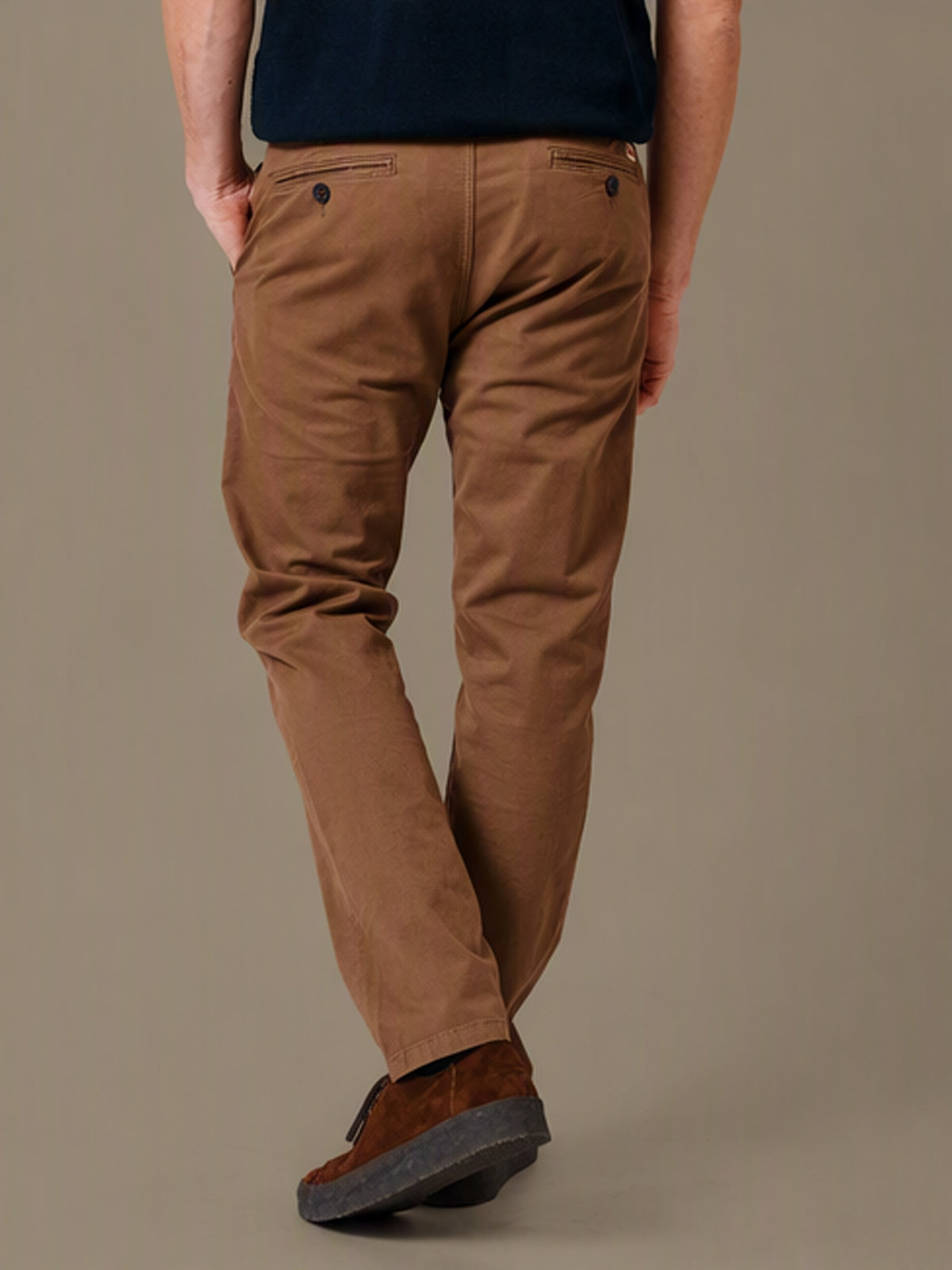 Aubin Toffee Witham Stretch Chino | Chinos
