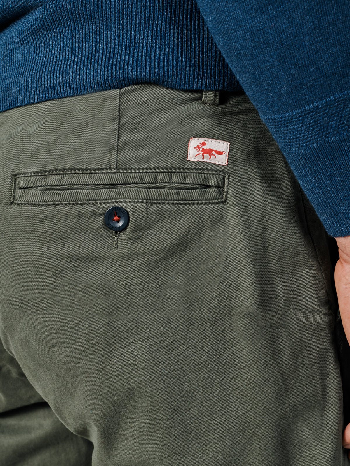 Aubin Khaki Witham Stretch Chino | Chinos