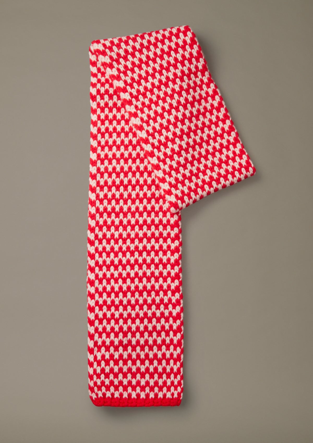 Aubin Red/Vintage White Wainfleet Textured Scarf | Scarf