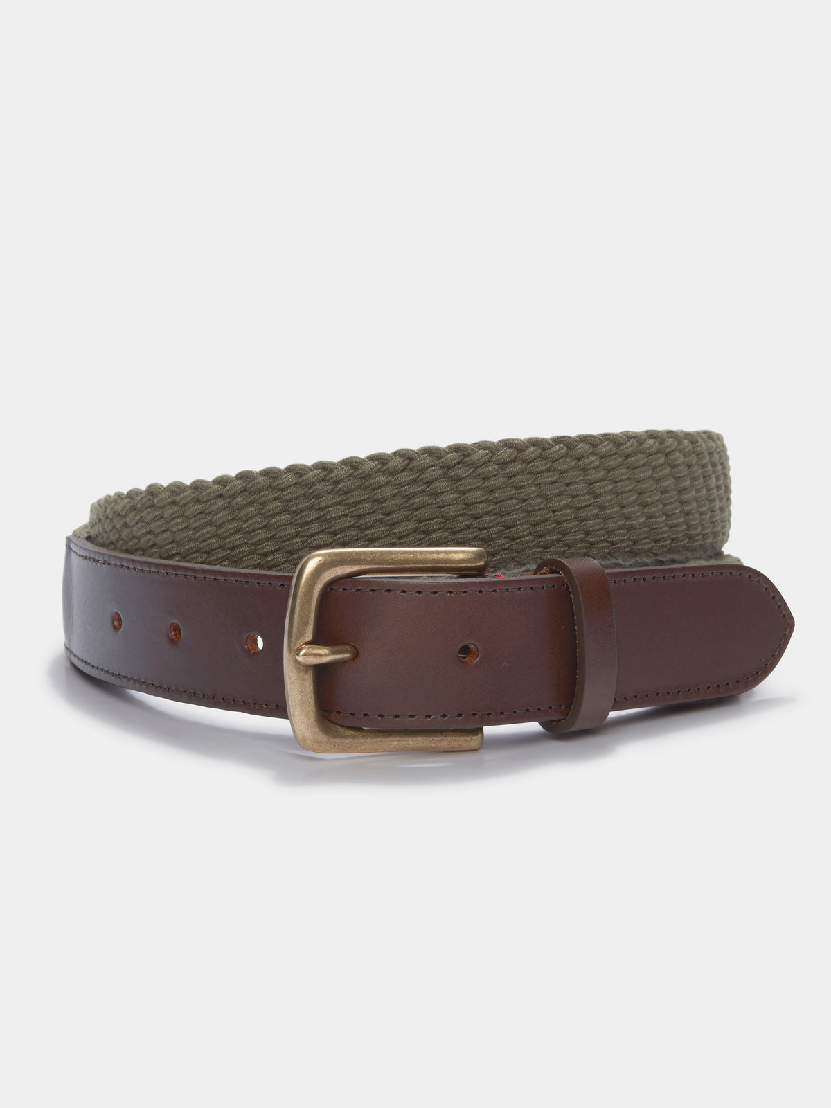 Aubin Khaki Webbing Belt | Belts