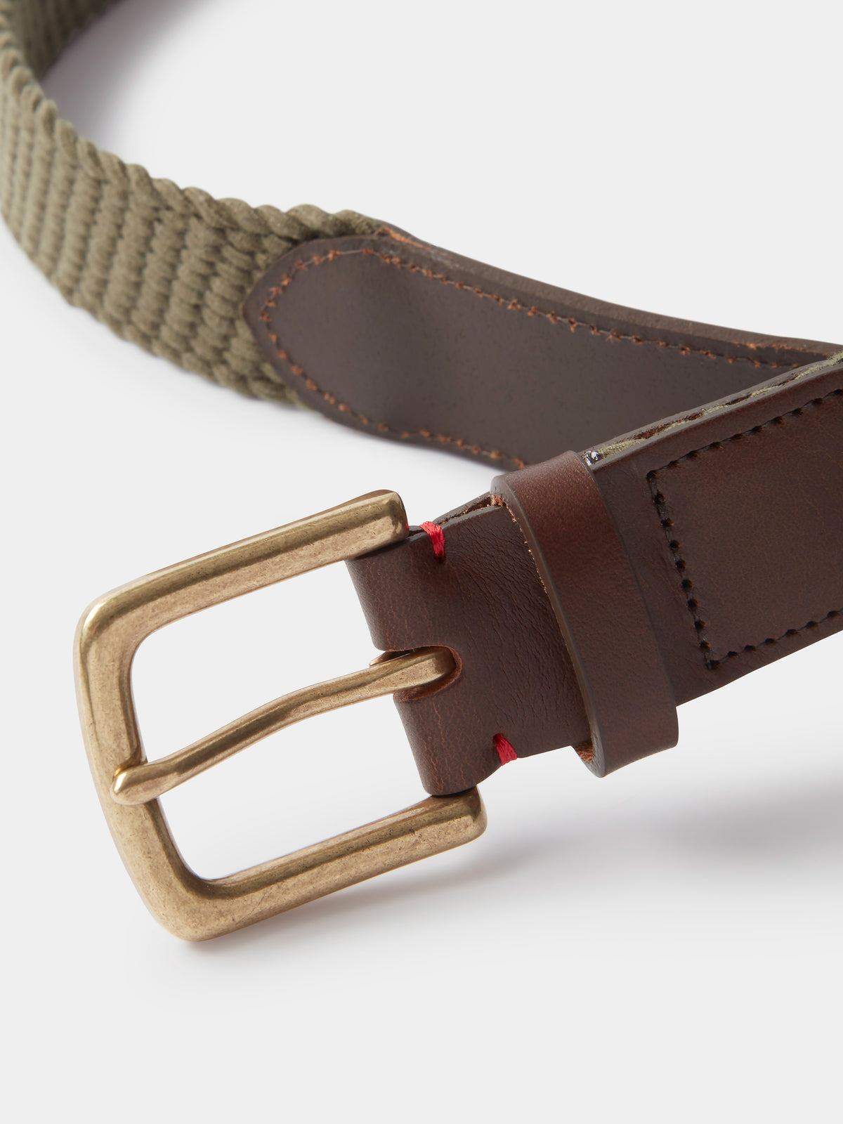 Aubin Khaki Webbing Belt | Belts