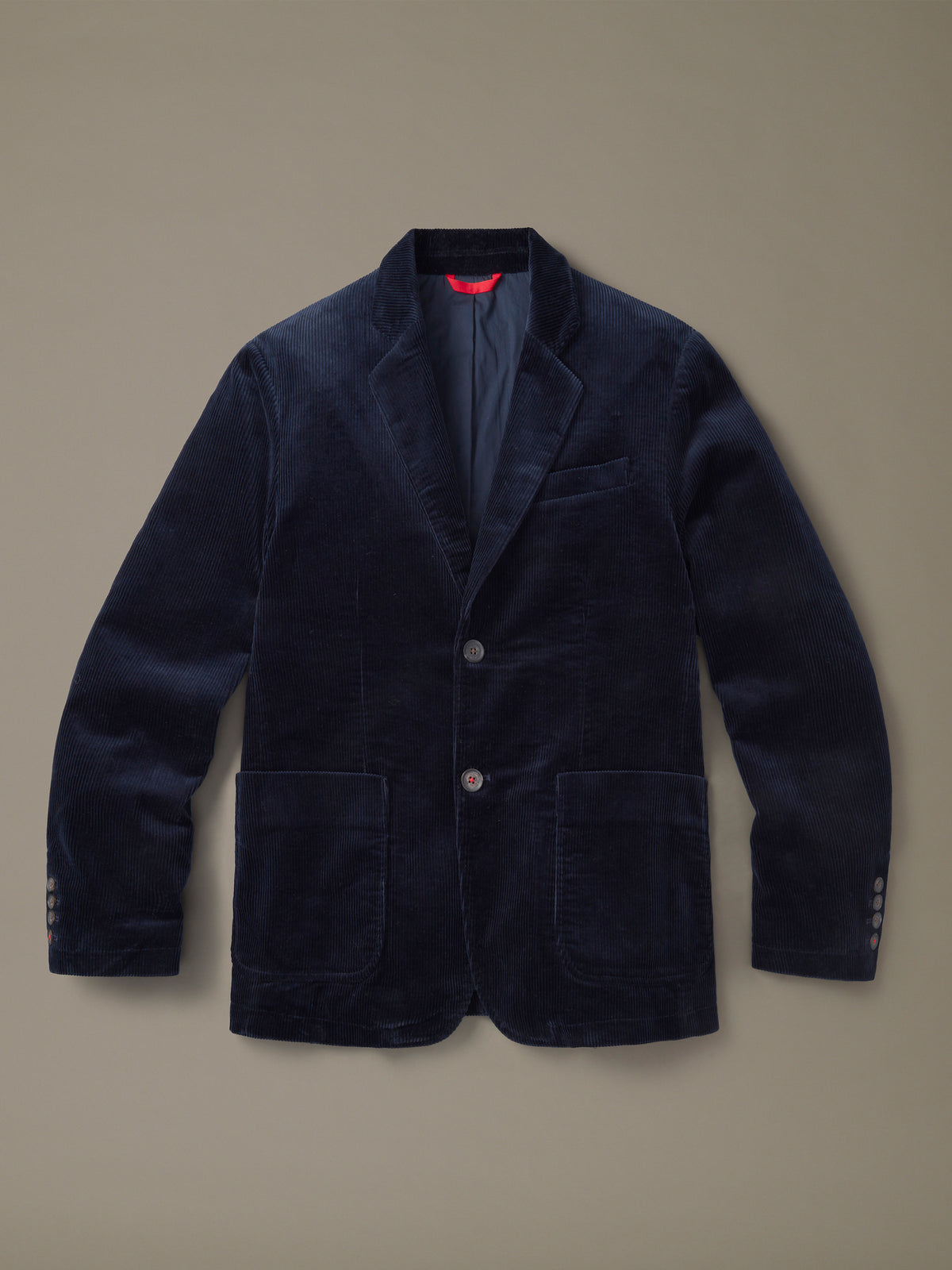 Aubin Navy Welton Washed Cord Blazer | Suit Blazers