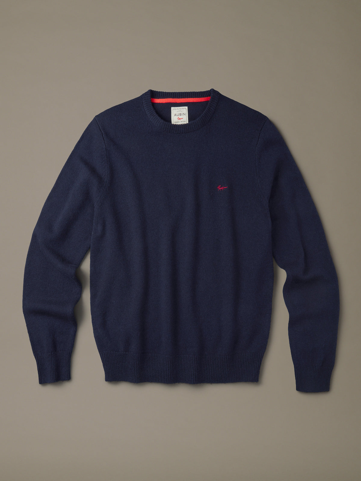 Aubin Navy Westbourne Merino Crew | Crew Neck
