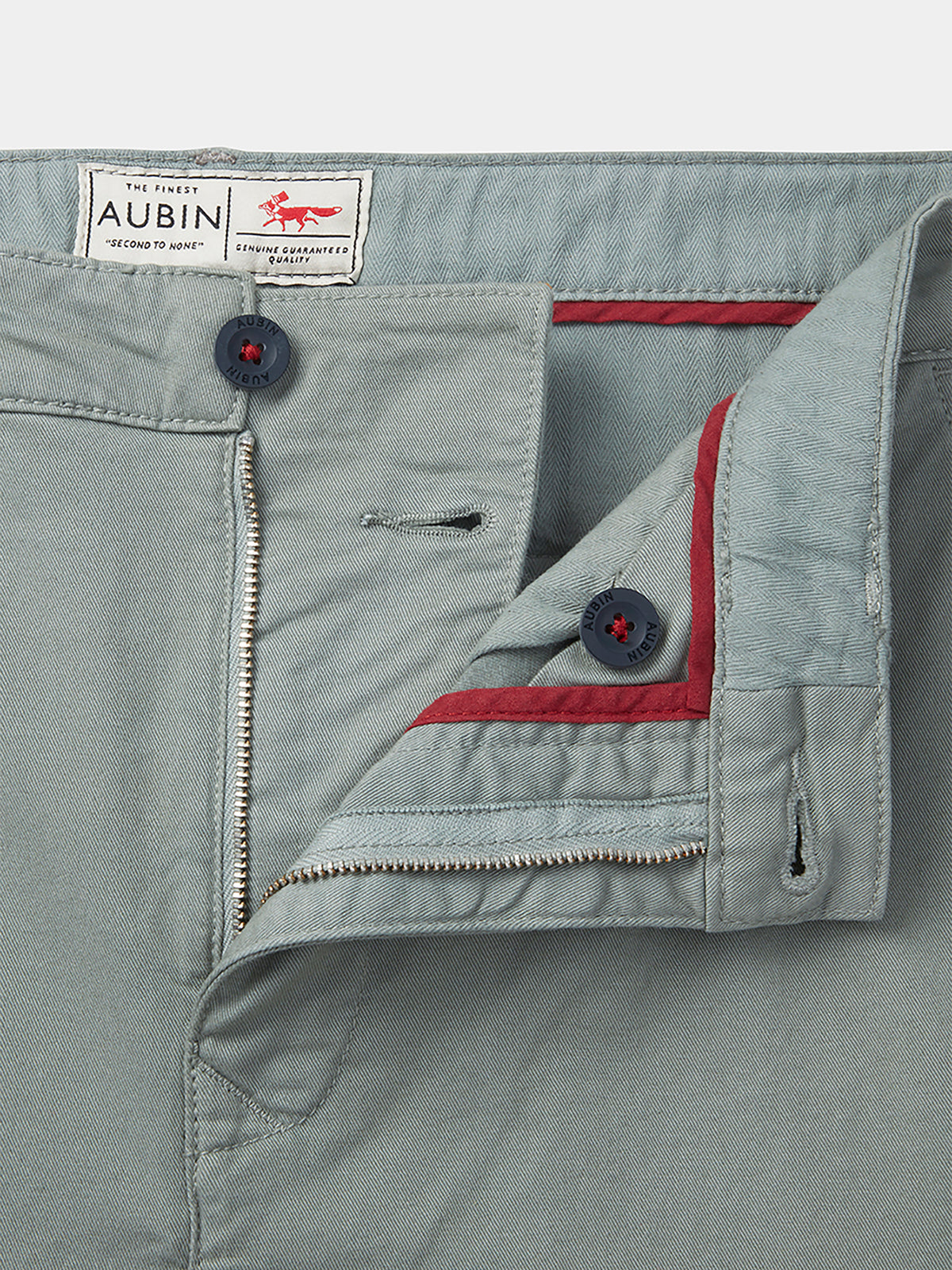 Aubin Light Khaki Witham Stretch Chino | Chinos