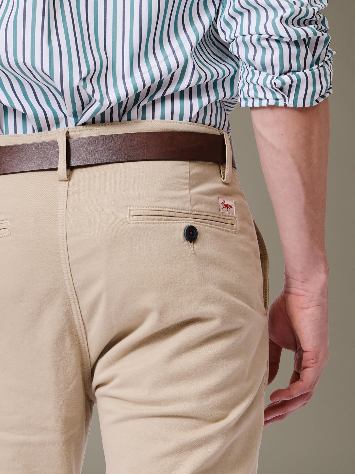 Aubin Stone Witham Stretch Chino | Chinos