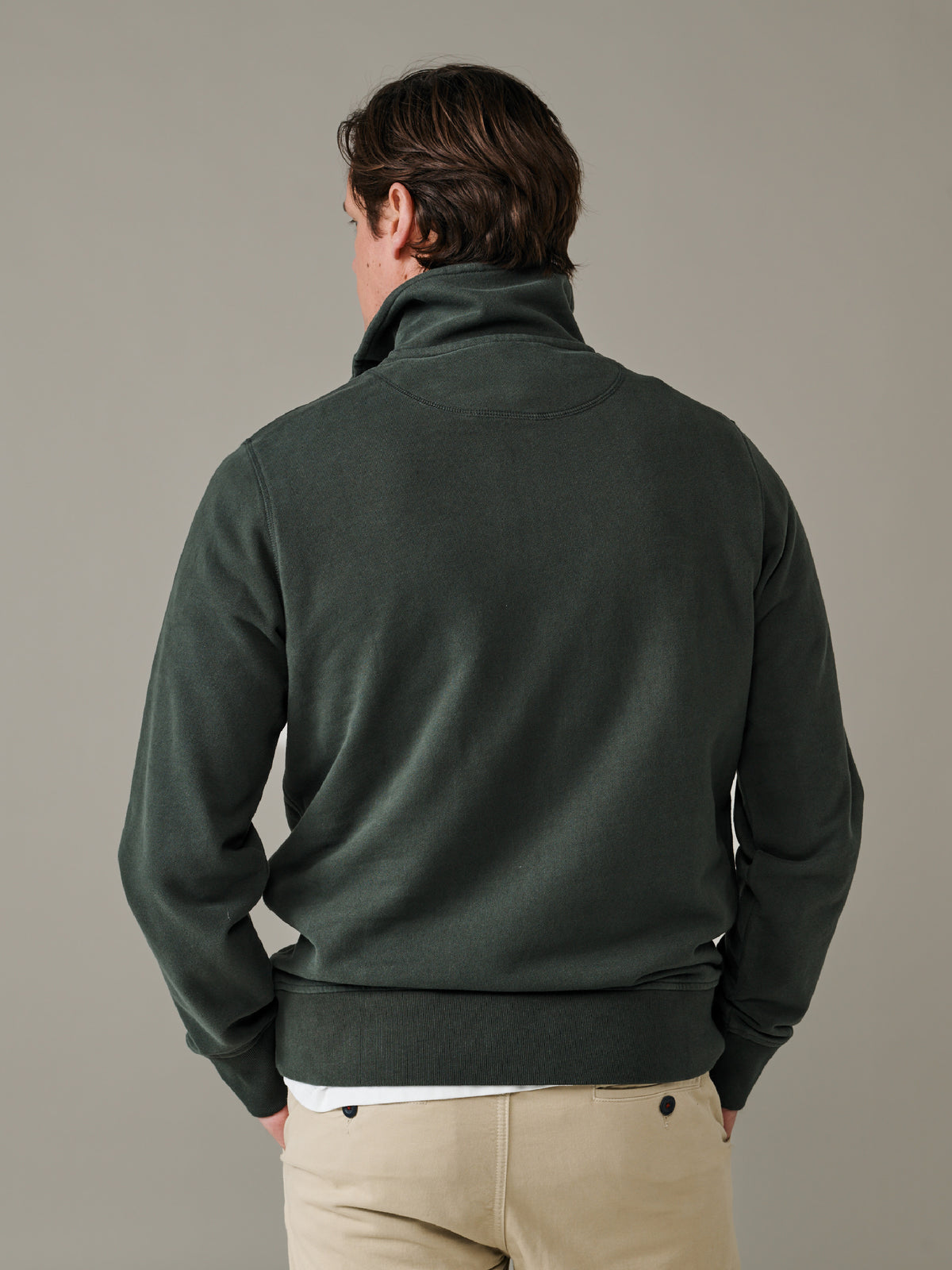Aubin Khkai Harris Zip Neck | Zip Neck