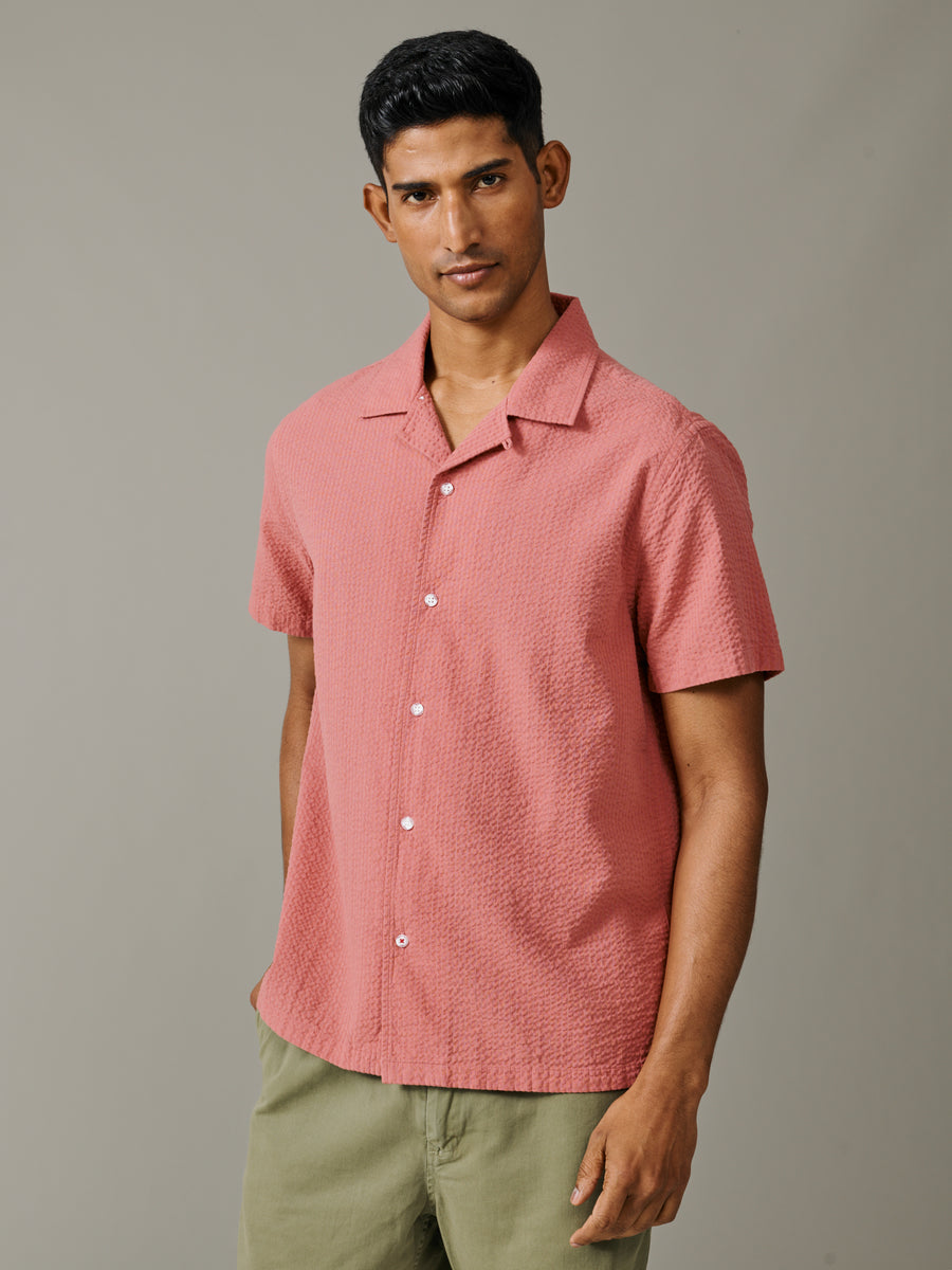 Brambling Seersucker Short Sleeved Shirt