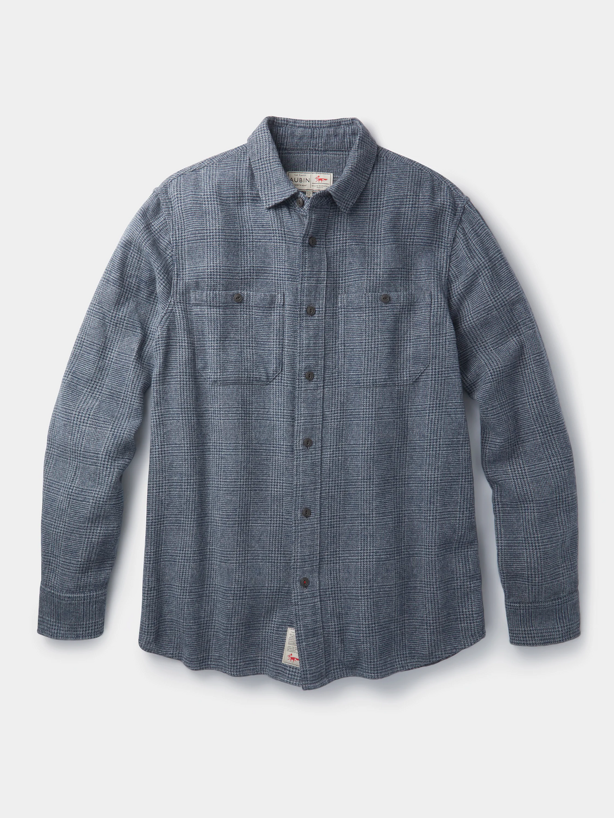 Aubin Dogstooth Crowle Shirt | Checked Shirt