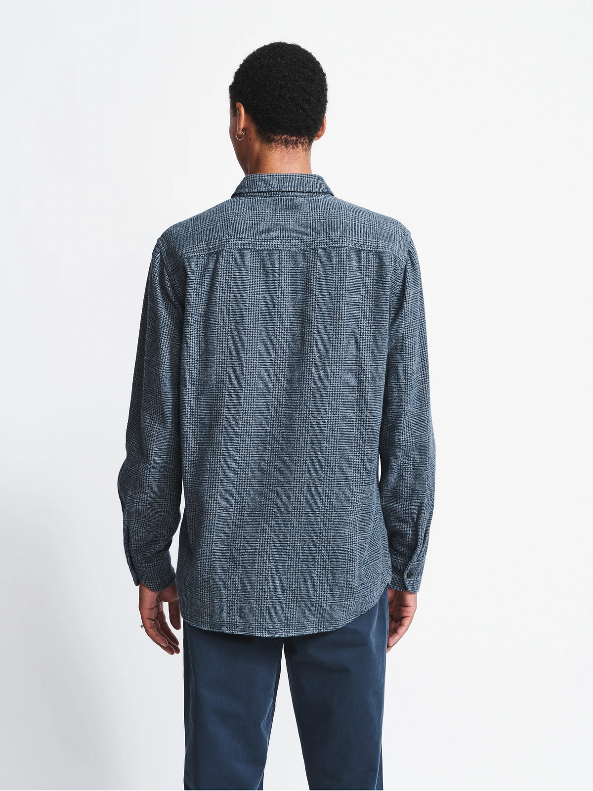 Aubin Dogstooth Crowle Shirt | Checked Shirt