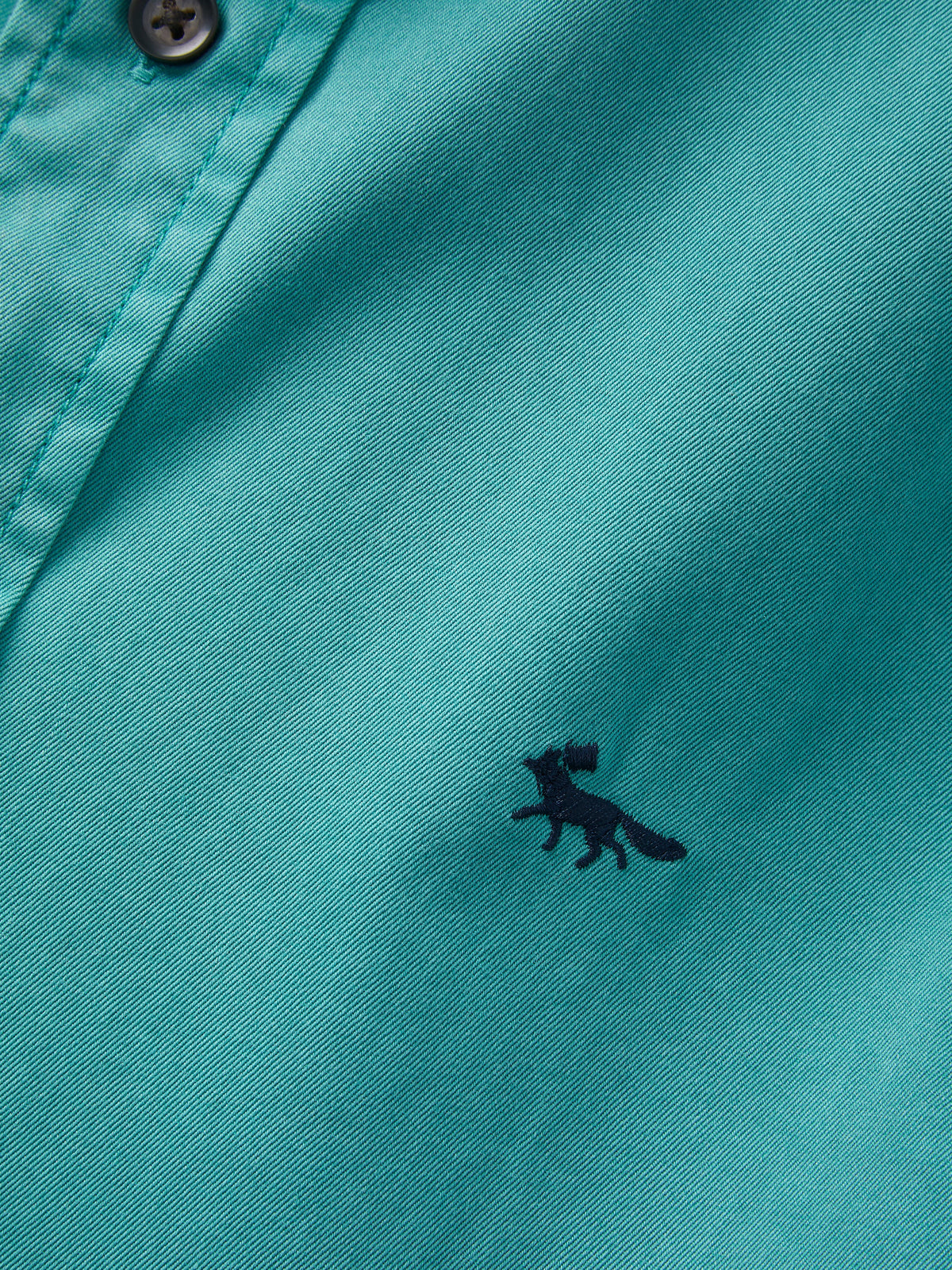 Aubin Dark Teal Hessle Shirt | Oxford Shirt