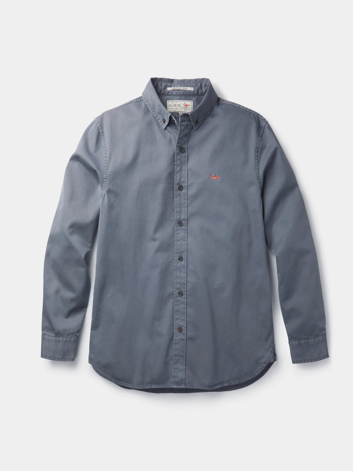 Aubin Grey Hessle Shirt | Oxford Shirt