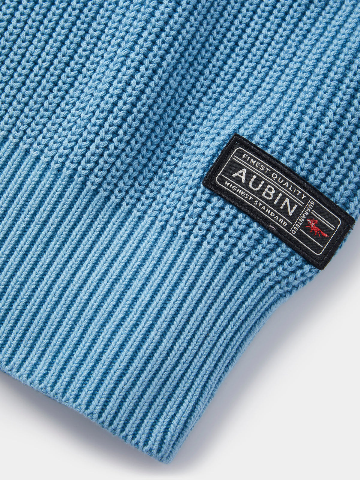 Aubin Chambray Martin Ribbed Crew | Crew Neck