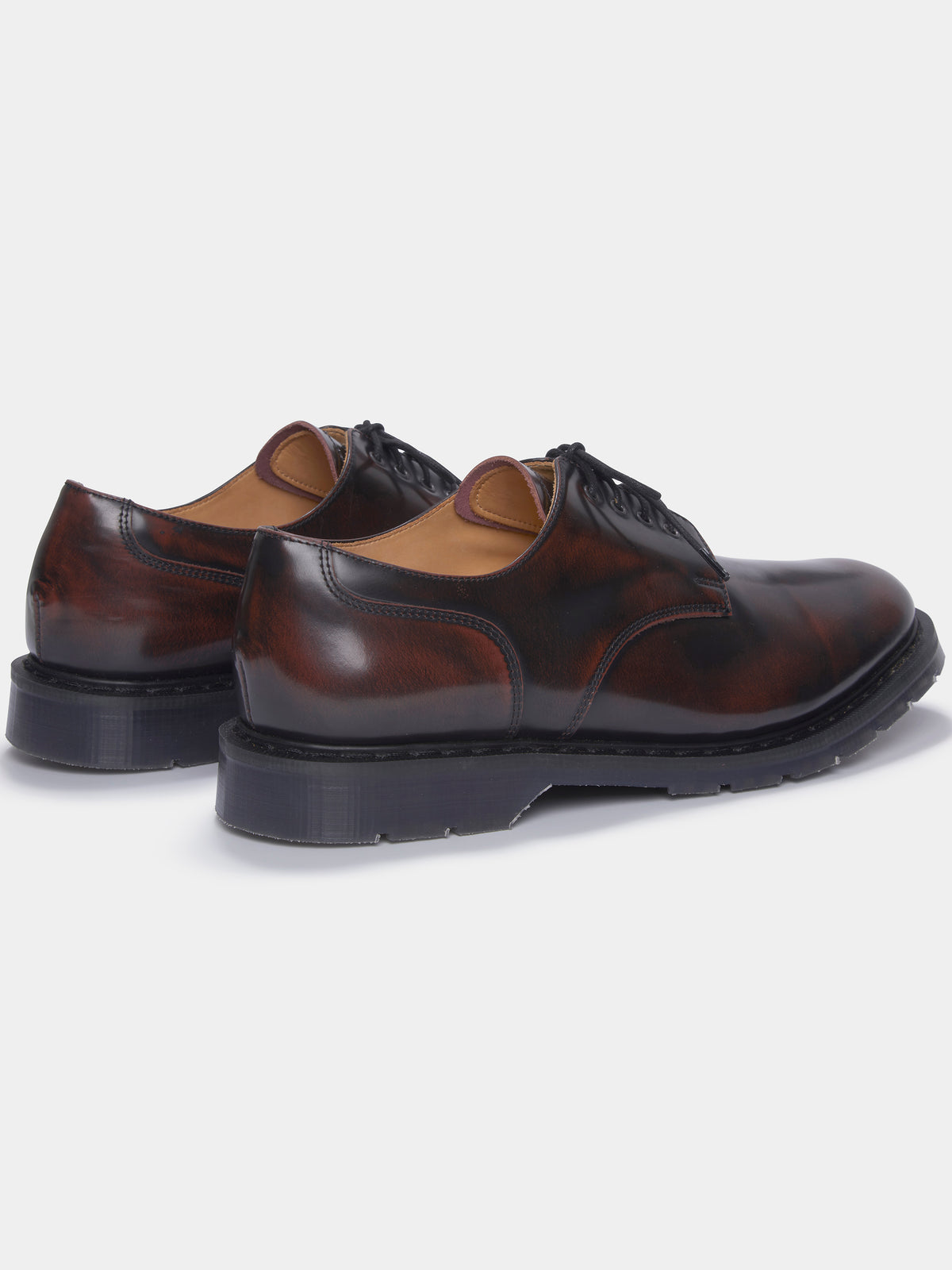 Aubin Burgundy 4 Eye Gibson Shoe | Footwear