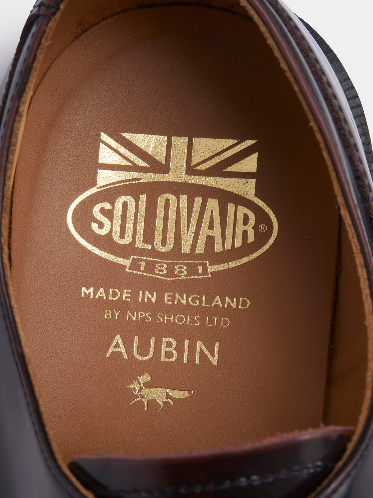 Aubin Burgundy 4 Eye Gibson Shoe | Footwear