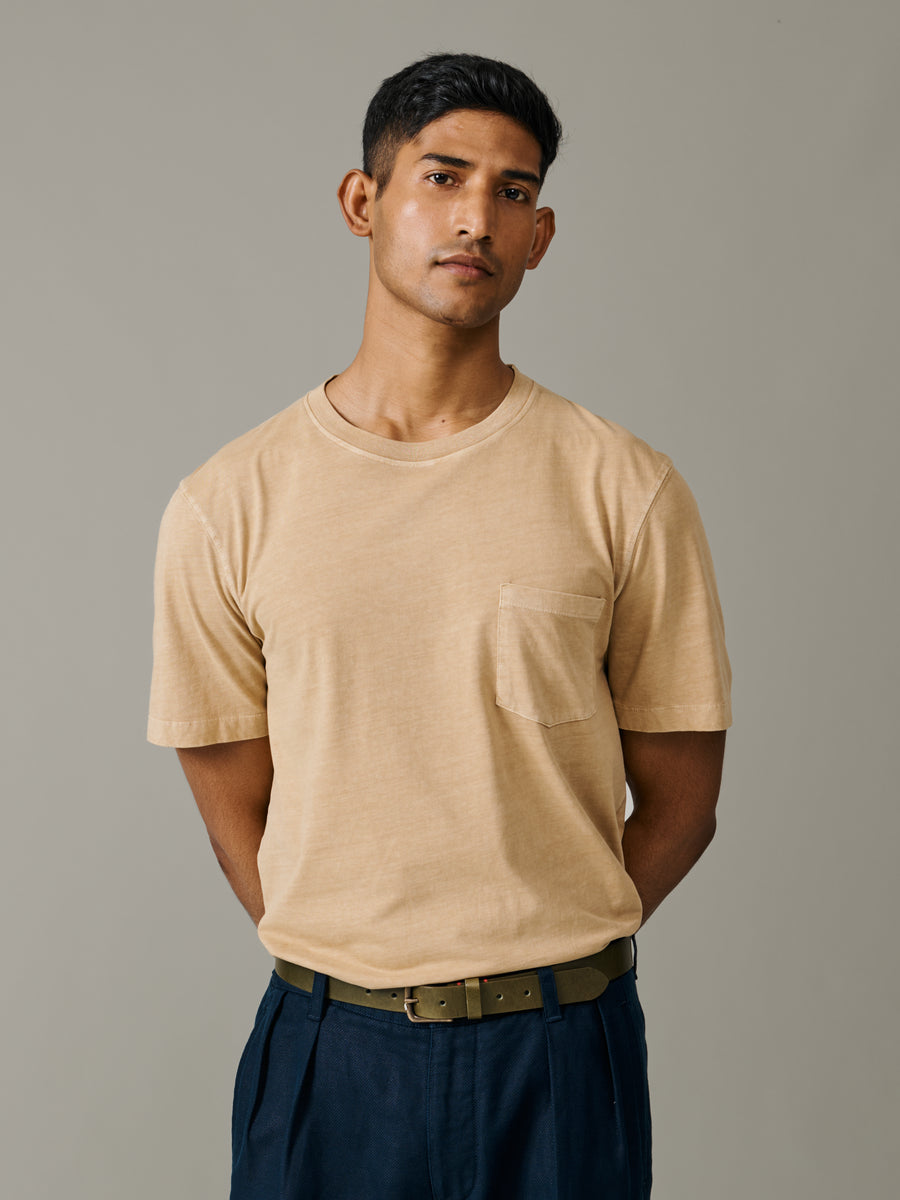 Hareby Garment Dyed Pocket T-Shirt