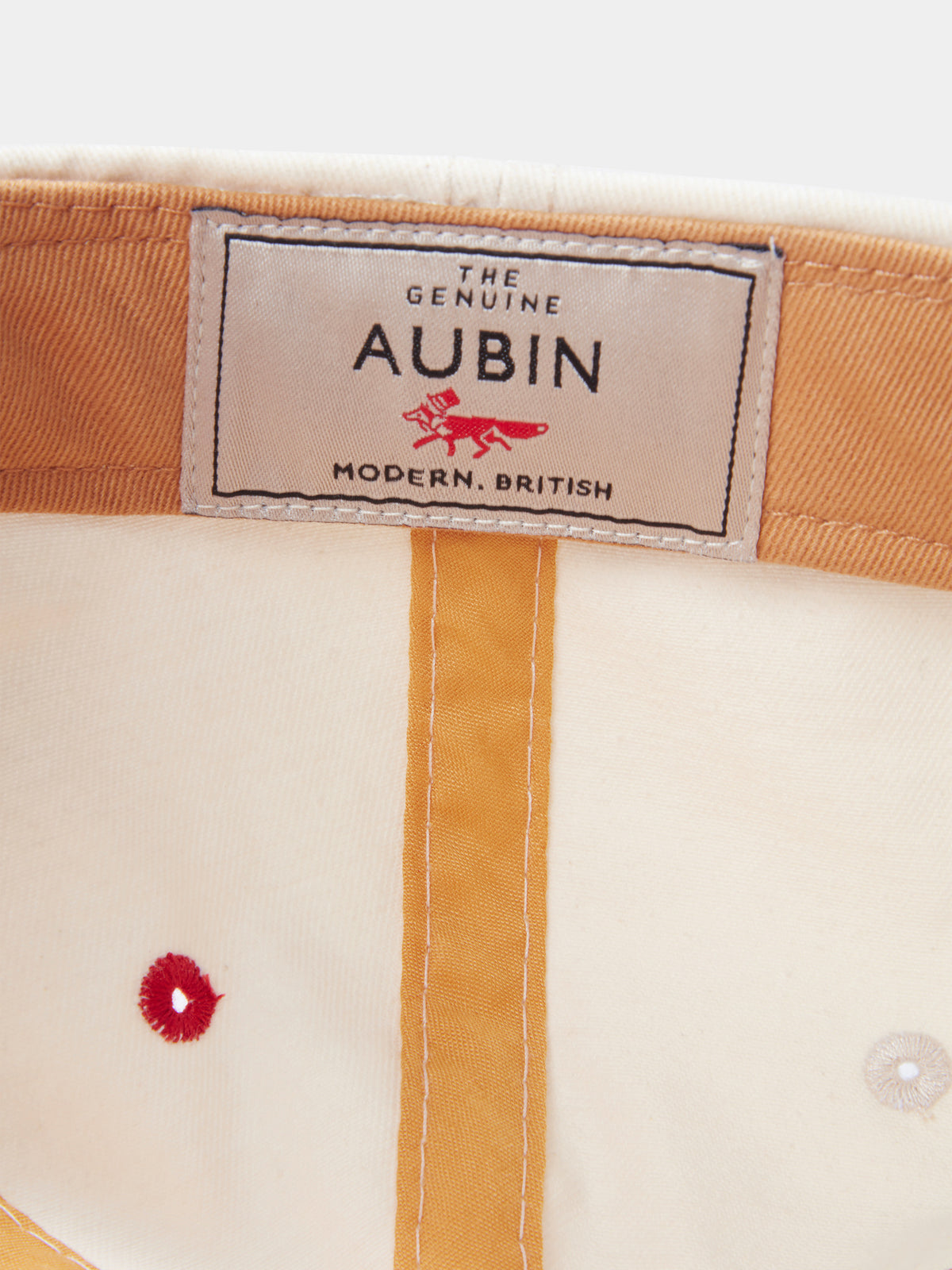 Aubin Vintage White Hendwell Washed Twill Cap | Hats