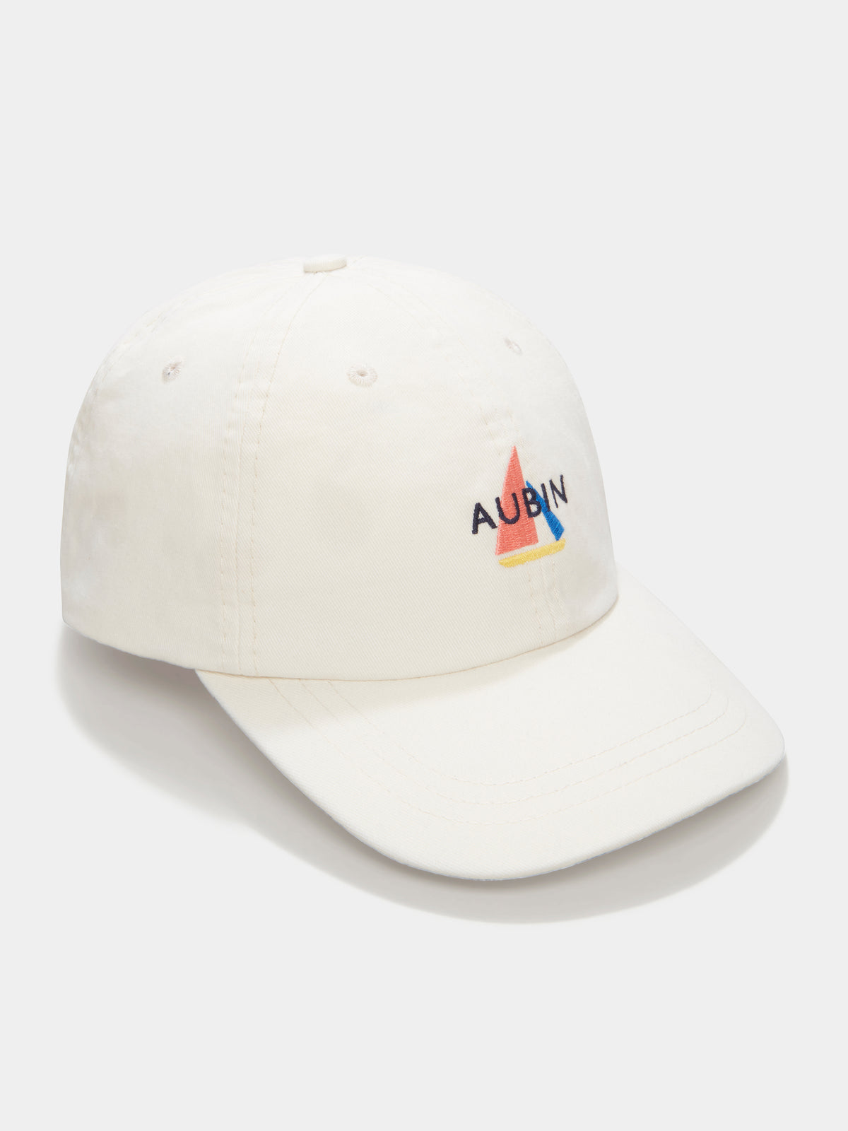 Aubin Vintage White Hendwell Washed Twill Cap | Hats
