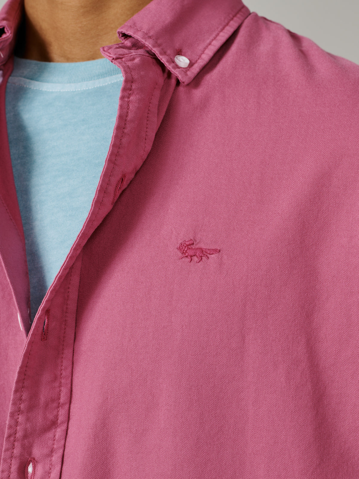 Aubin Fushia Horkstow Lightweight Relaxed Oxford Shirt | Oxford Shirt