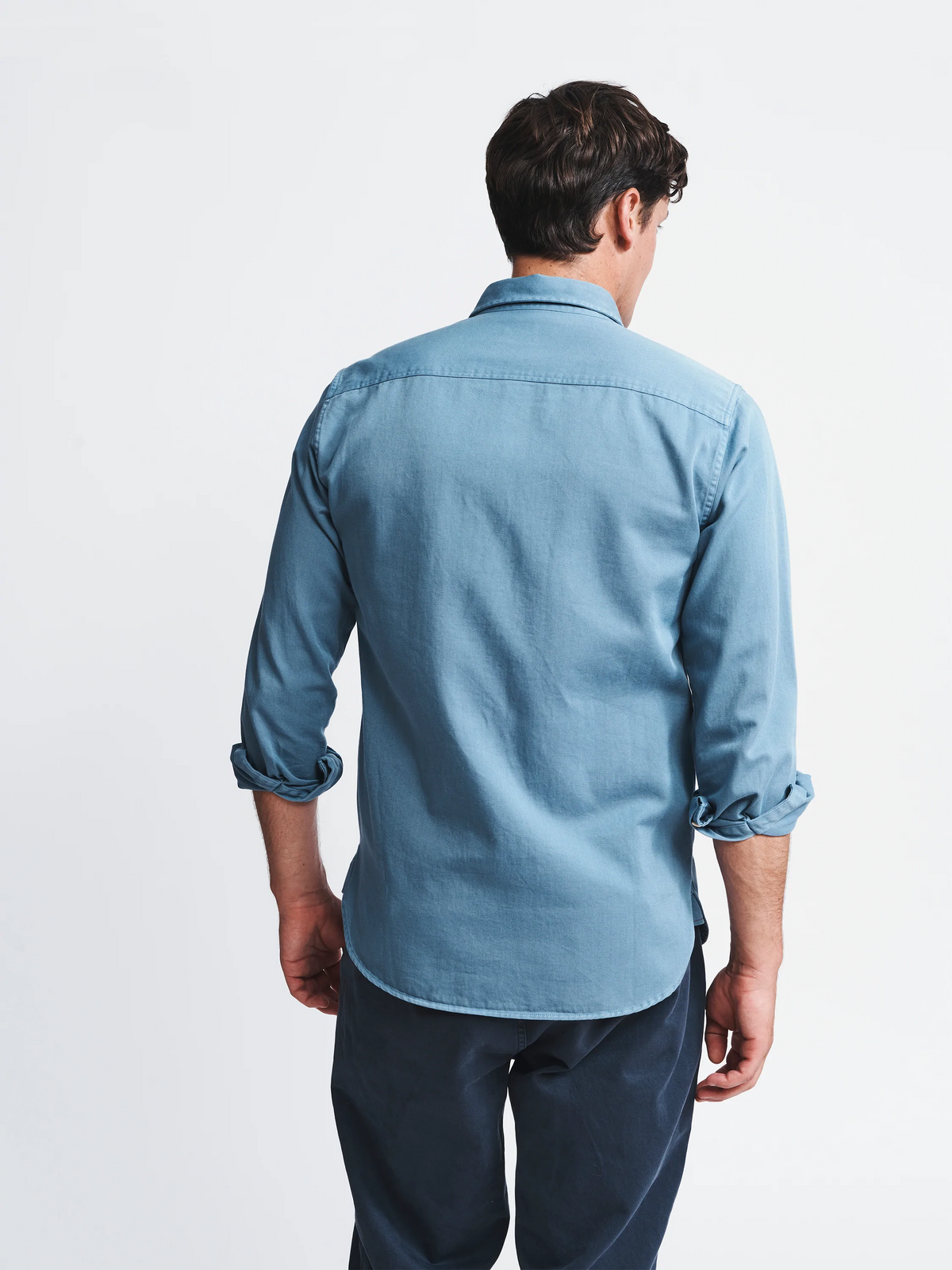 Aubin Airforce Blue Normanby Shirt | Overshirt
