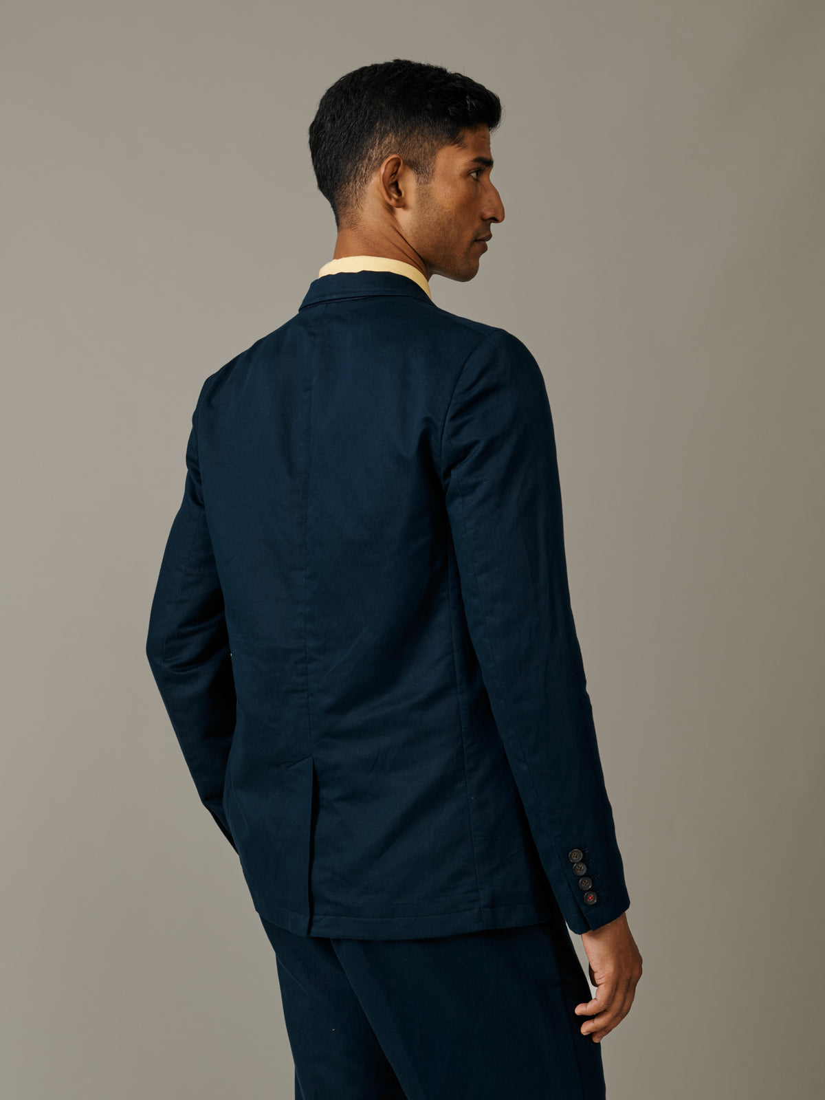 Aubin Navy Pasmore Jacket | Linen Jacket