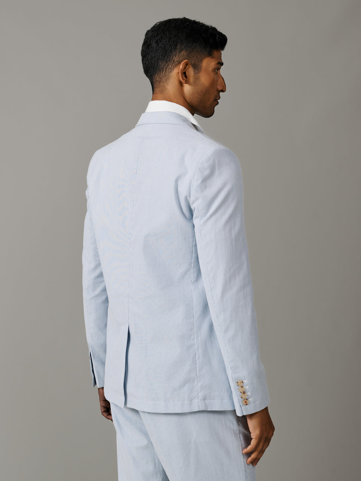 Aubin Blue Stripe Pasmore Jacket | Suit Jackets