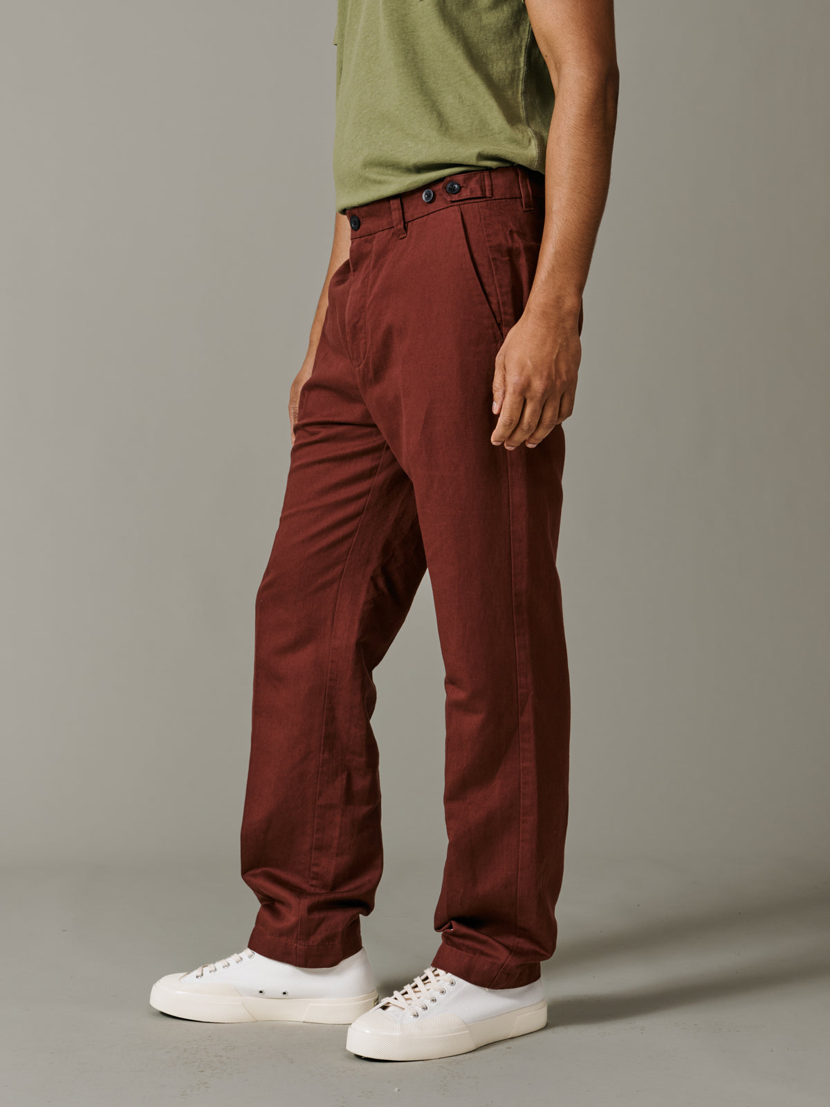 Aubin Brown Pasmore Straight Leg Trouser | Suit Trousers