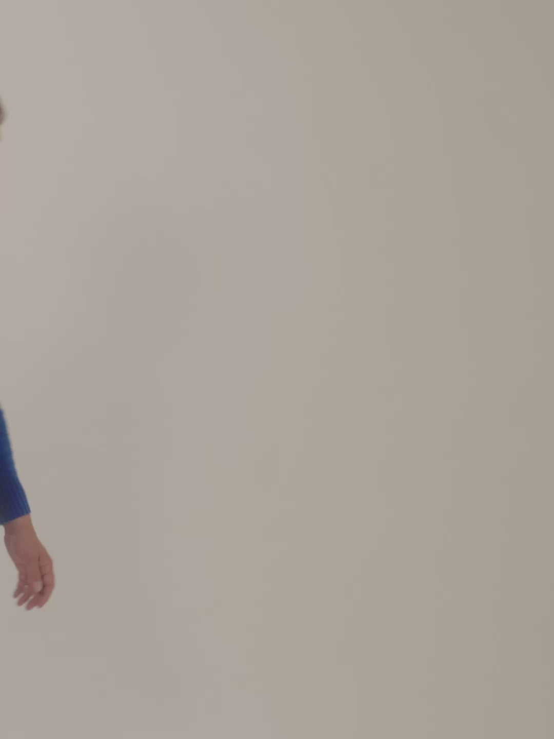 Video of Aubin Prestwick Shetland Crew Neck Jumper in Cobalt