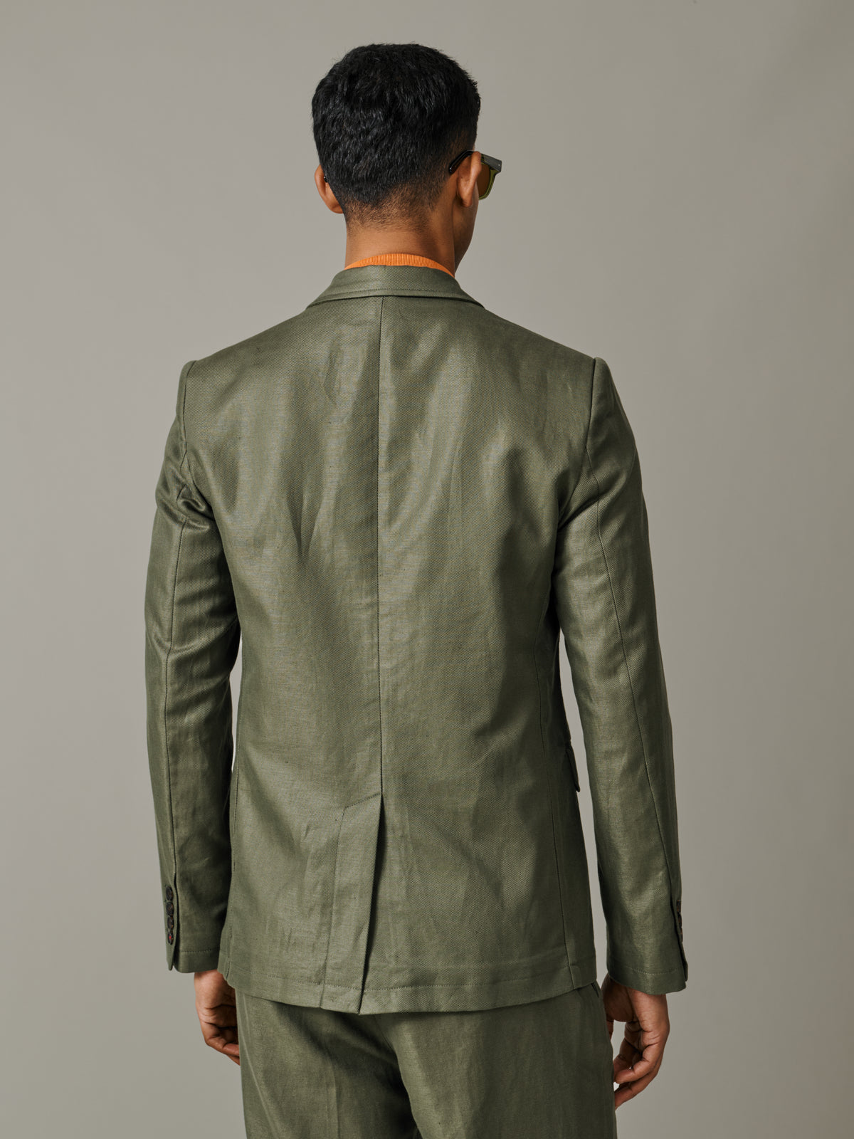 Video of Aubin Mareham Patch Pocket Jacket in Khaki