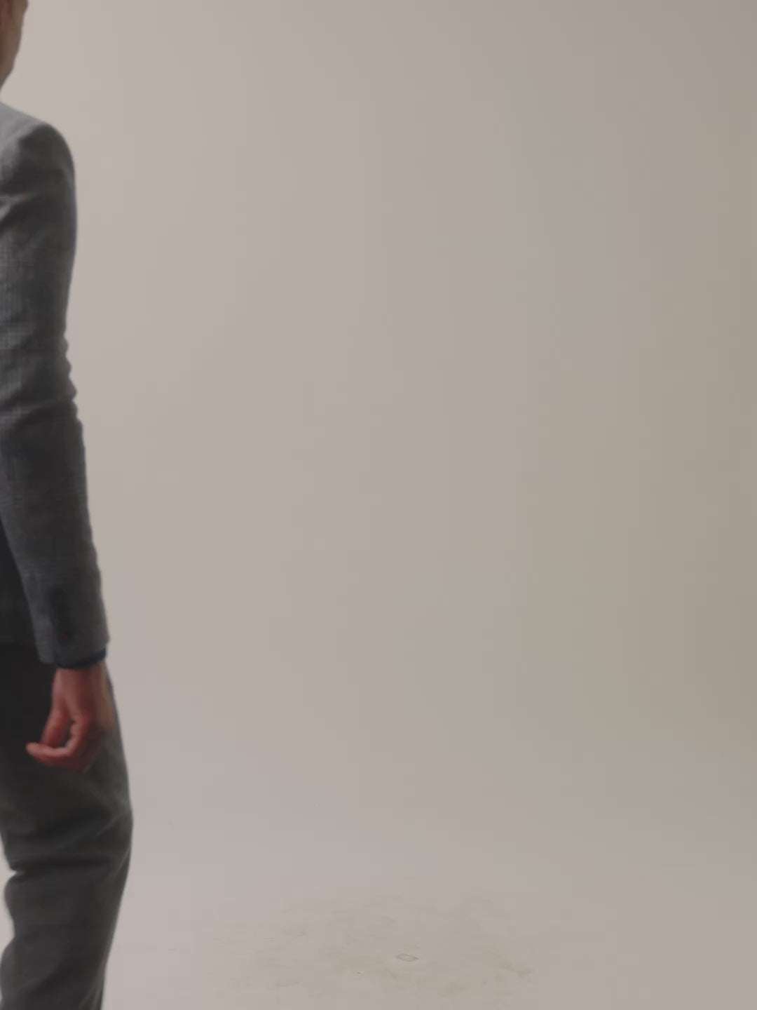 Video of Aubin Northfield DB Patch Pocket Suit Jacket in Blue Check