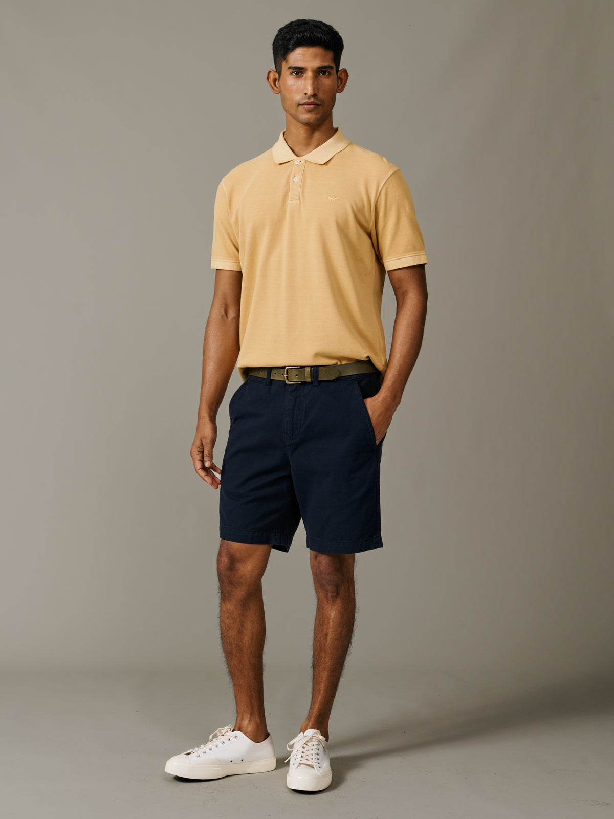 Aubin Navy Stamford Chino Short | Chino Short