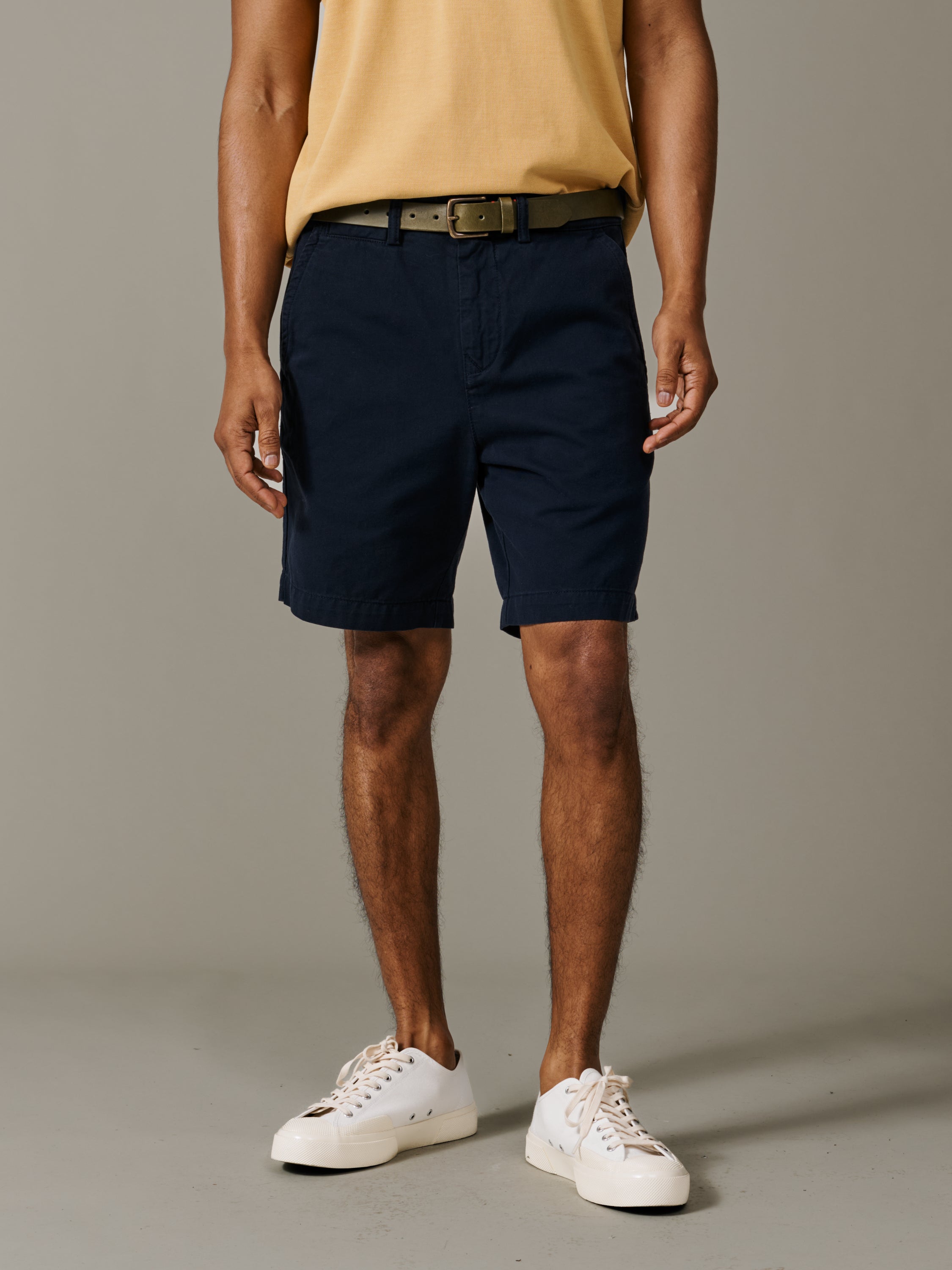 Navy Stamford Chino Short | Aubin