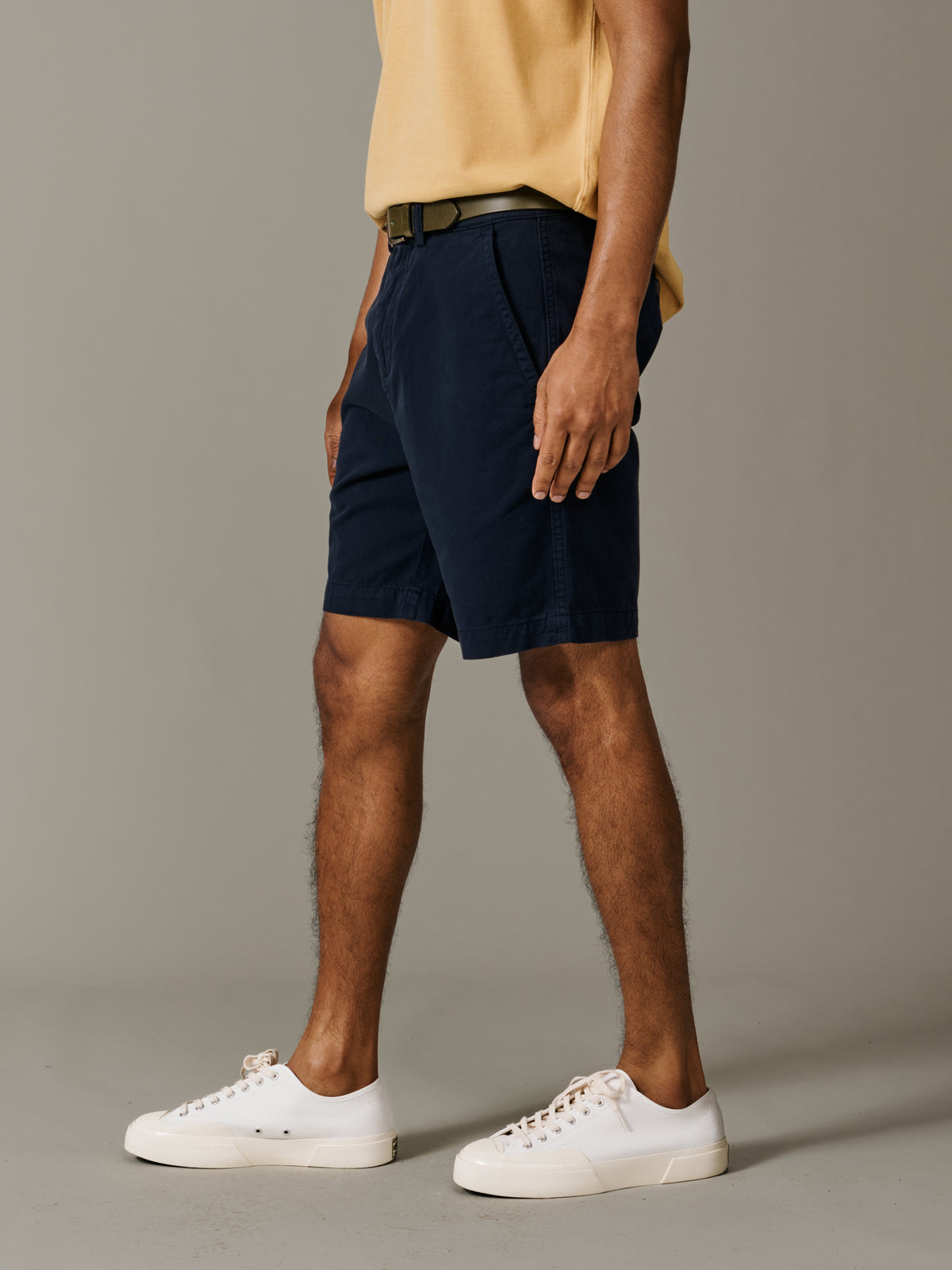 Aubin Navy Stamford Chino Short | Chino Short