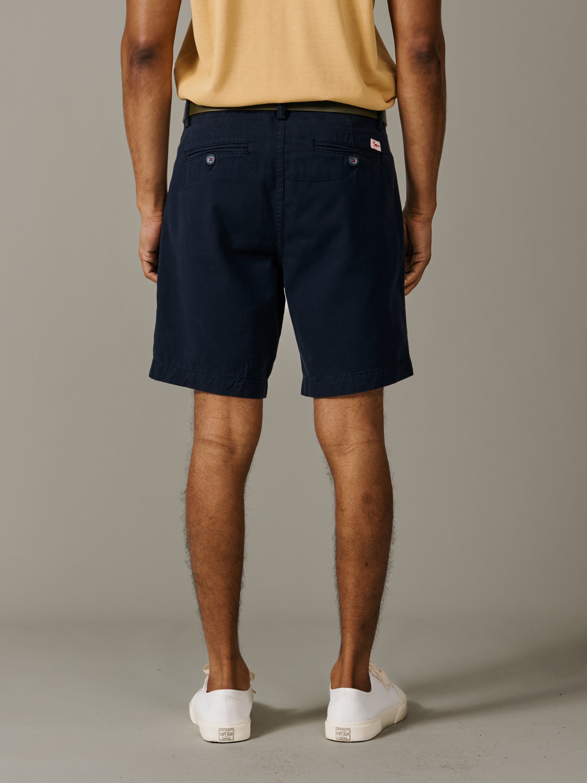 Navy Stamford Chino Short | Aubin