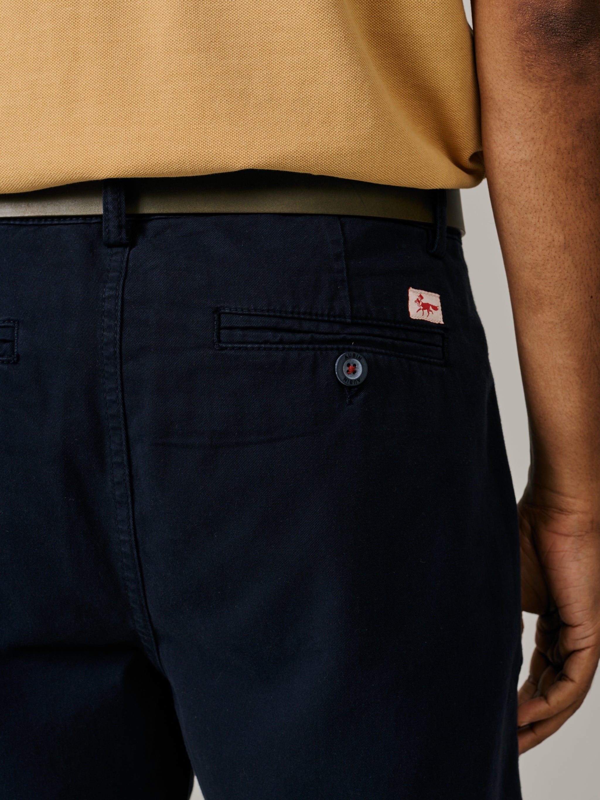 Navy Stamford Chino Short | Aubin