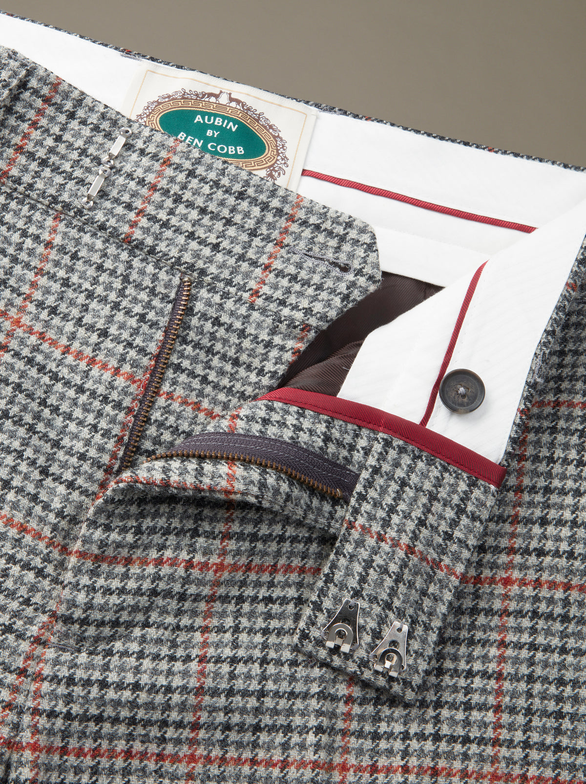 Aubin Windowpane Windowpane Suit Trouser | Suit Trousers