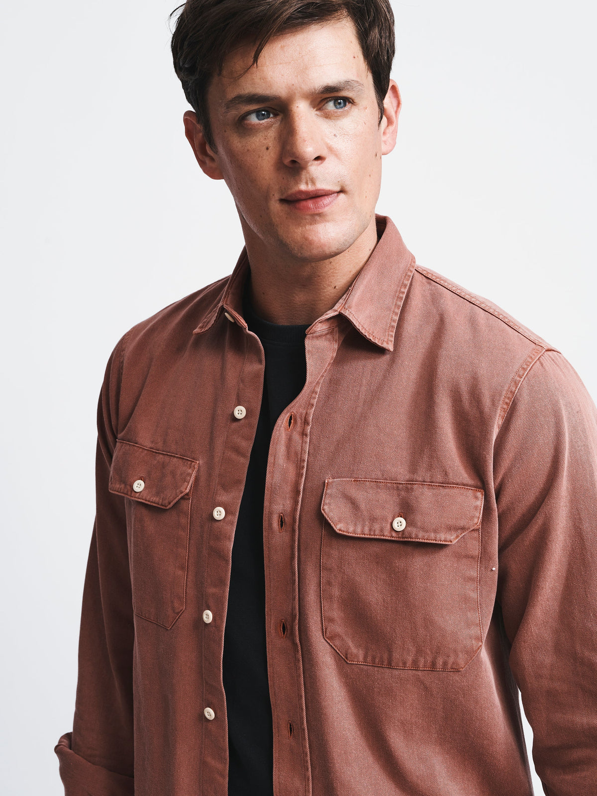 Aubin Rust Normanby Shirt | Overshirt