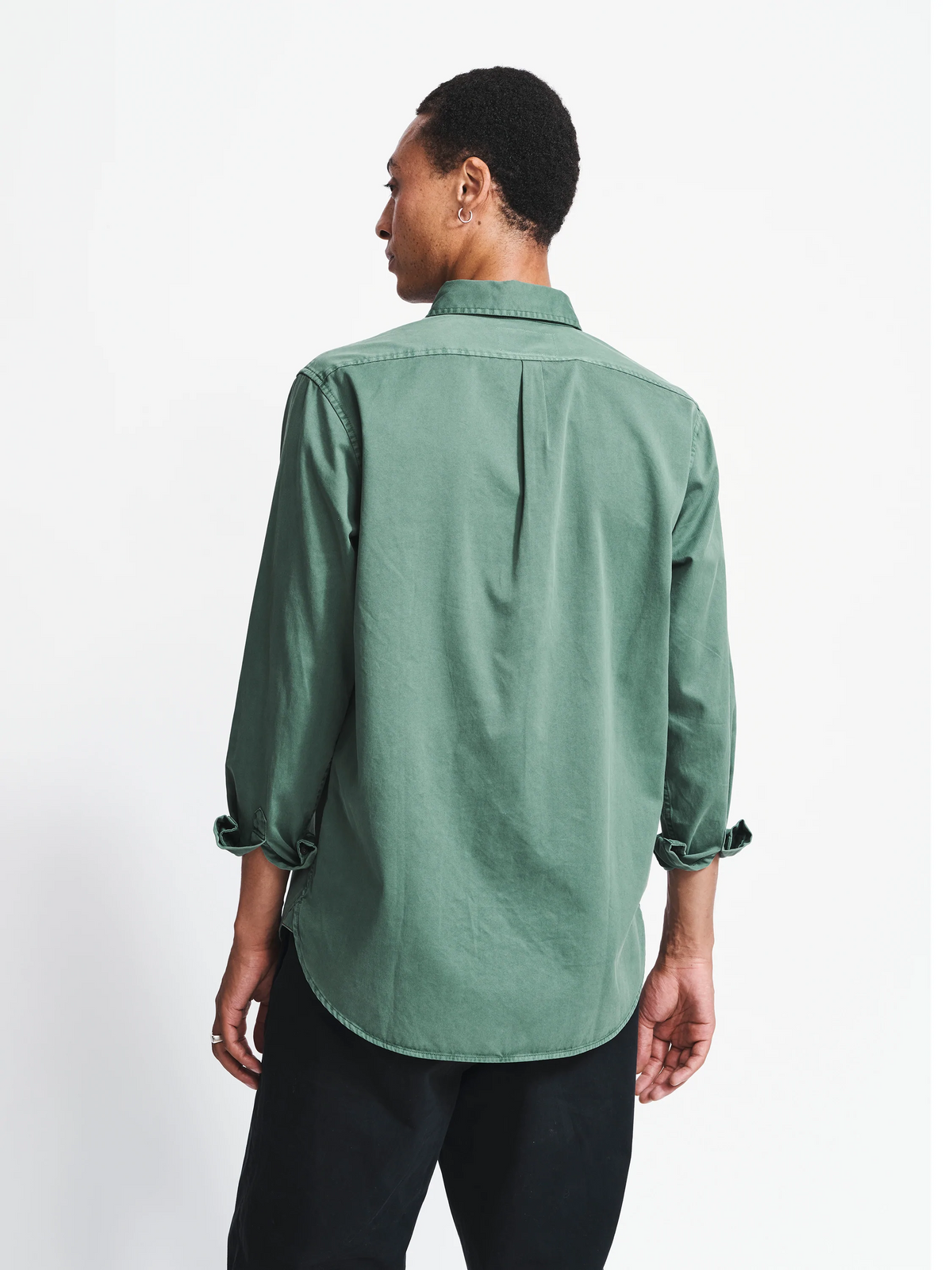 Aubin Khaki Hessle Shirt | Oxford Shirt
