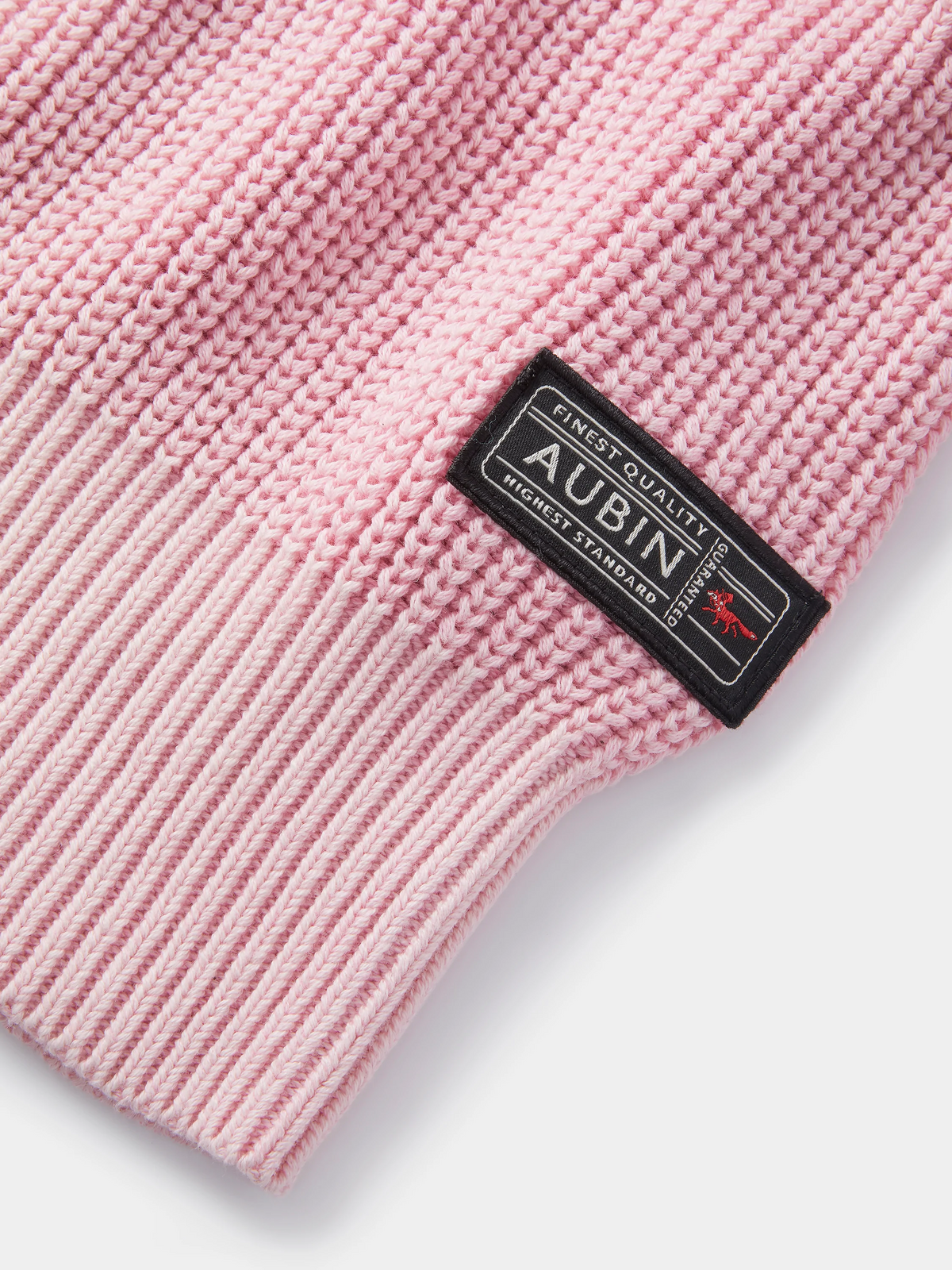 Aubin Dusky Pink Martin Ribbed Crew | Crew Neck