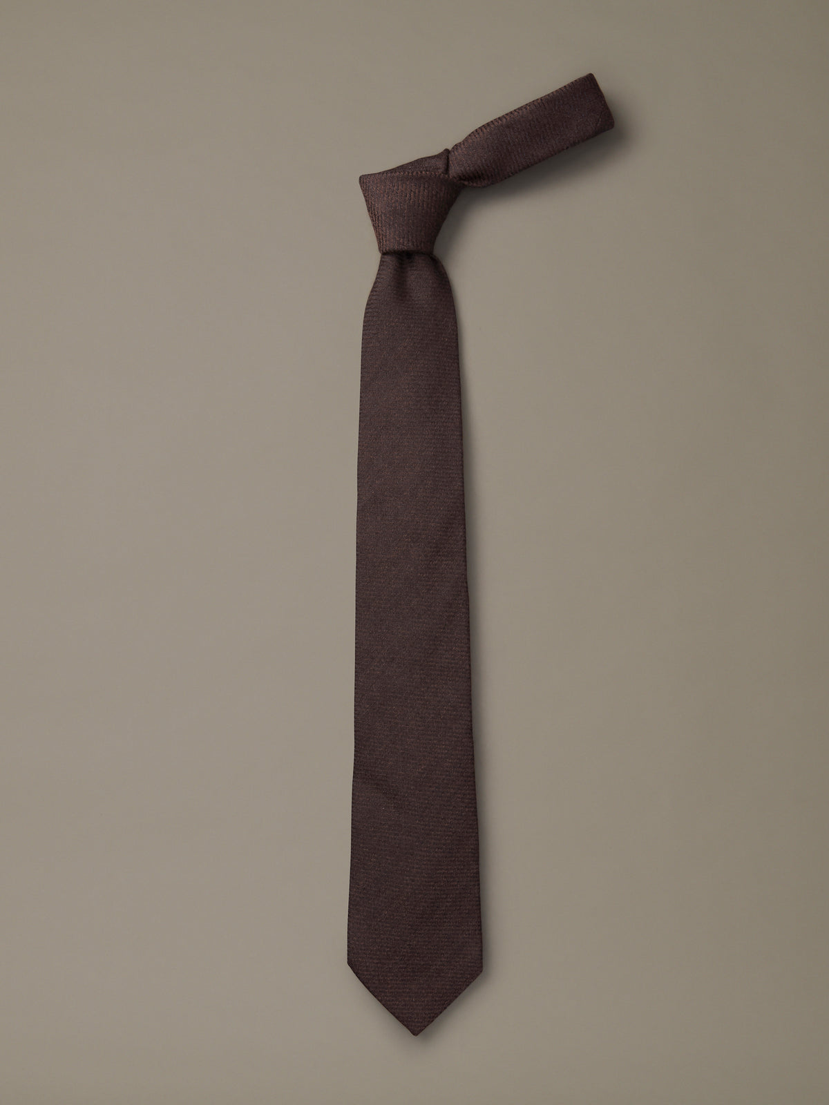 Aubin Chocolate Wool Tie | Ties