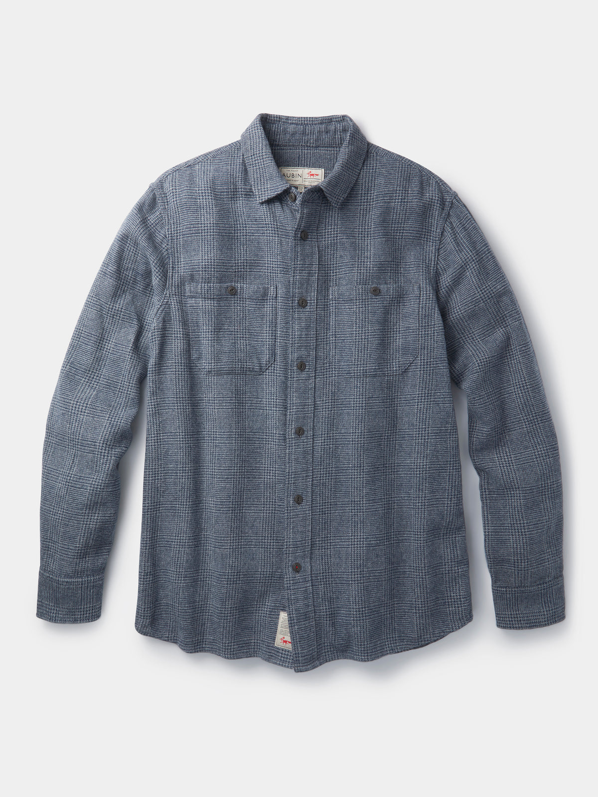 Aubin Dogstooth Crowle Shirt | Checked Shirt
