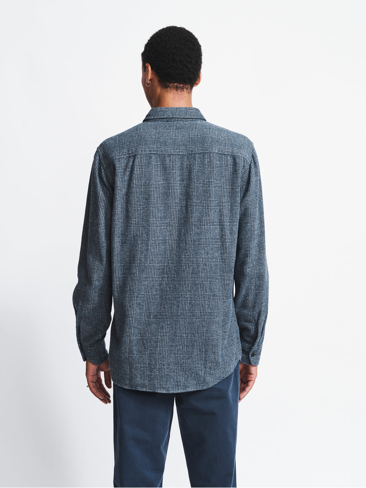 Aubin Dogstooth Crowle Shirt | Checked Shirt